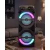 AsilTech RGB Işıklı Taşınabilir Bluetooth Hoparlör Güçlü Stereo Ses
