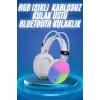 AsilTech RGB Işıklı Yüksek Ses Kaliteli Kablosuz Kulak Üstü Bluetooth Kulaklık