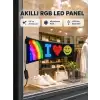 AsilTech RGB LED Panel – USB Güç Girişli, GIF ve Yazı Gösterimli Akıllı Ekran