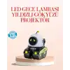 AsilTech Robot Tasarımlı Bluetooth Hoparlörlü Yıldızlı Gökyüzü Projektör