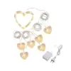 AsilTech Romantik Kalp LED Işık Neon Görünümlü Dekoratif Oda Lambası