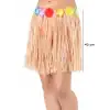 AsilTech Saman Renk Püsküllü Hawaii Luau Hula Etek