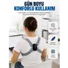 AsilTech Şarjlı Akıllı Dik Duruş Destek Aparatı Ayarlanabilir Omuz Bandı