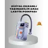 AsilTech Şarjlı Kablosuz Hava Pompası – 150 PSI Basınç, LED Ekran ve 6000mAh Batarya
