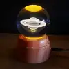 AsilTech Satürn Tasarımlı Dönen Cam Küre