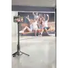 AsilTech Selfie Çubuğu Tripod Kumandalı Telefon Tutucu Siyah