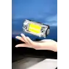 AsilTech Sensör Kontrollü Şarjlı Beyaz LED Kafa Lambası ve El Feneri