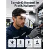 AsilTech Sensörlü Kamp Lambası Ayarlanabilir Kafa Lambası Kafa Bantlı