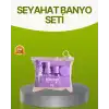 AsilTech Seyahat Banyo Seti 5 Parça Şeffaf Taşıma Çantalı 30 ml