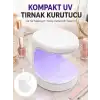AsilTech Seyehat Tipi Mini Oje Kurutucu Ultraviole Mor Işık Protez Tırnak Kurutucu Yeni Nesil