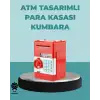 AsilTech Şifreli Kırmızı ATM Tasarımlı Çelik Kasa Görünümlü Kumbara