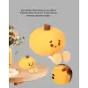 AsilTech Silikon Pumpkin Night Light Telefon Tutuculu LED Lamba Yeni Nesil