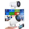 AsilTech Sinema Projektörü Android HDMI USB WİFİ Ses Çıkışlı Ayaklı Projeksiyon Taşınabilir Yeni Nesil