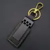 AsilTech Siyah Gold Deri Metal Anahtarlık