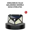 AsilTech Solar Bahçe Lambası 100 LED Hareket Sensörlü Güneş Enerjili Aydınlatma