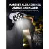 AsilTech Solar Bahçe Lambası Uzaktan Kumandalı Kamera Görünümlü Hareket Sensörlü