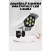 AsilTech Solar Lamba Kamera Görünümlü Duvar Lambası Dönebilen Bahçe Aydınlatması