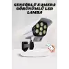 AsilTech Solar Lamba Kamera Görünümlü Duvar Lambası Dönebilen Bahçe Aydınlatması
