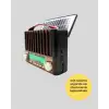 AsilTech Solar Şarjlı Taşınabilir Radyo Bluetooth Hoparlör USB SD Destekli