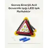 AsilTech Solar Şarjlı Üçgen LED Park ve İkaz Lambası