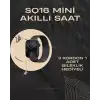 AsilTech SQ-16 Mini Series 10 Akıllı Saat | Şık ve Hafif Tasarım, 3 Kordon Seçeneği