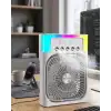 AsilTech Su Püskürtmeli Mini Klima Fan USB Şarjlı Masaüstü Soğutucu RGB Işıklı