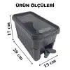 AsilTech Su ve Meşrubat Sebili - Buzdolabı Uyumlu - Musluklu - Kapaklı