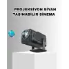 AsilTech Taşınabilir Akıllı Projeksiyon HDMI USB Uyumlu Oyun Destekli Kompakt