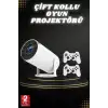 AsilTech Taşınabilir Android Projeksiyon Ayaklı Çift Kollu 4K Çözünürlüklü Sinema Projeksiyonu