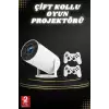 AsilTech Taşınabilir Android Projeksiyon Ayaklı Çift Kollu 4K Çözünürlüklü Sinema Projeksiyonu