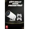 AsilTech Taşınabilir Android Projeksiyon Ayaklı Çift Kollu 4K Çözünürlüklü Sinema Projeksiyonu