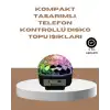 AsilTech Taşınabilir Bluetooth Disko Topu Uzaktan Kumandalı Işık Efektleri