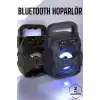 AsilTech Taşınabilir Bluetooth Hoparlör Led Işıklı Uzun Pil Ömrü