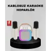 AsilTech Taşınabilir Karaoke Hoparlör Bluetooth 5.0 ve Çift Mikrofonlu