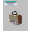 AsilTech Taşınabilir Nostalji Radyo Bluetooth USB AUX Girişli