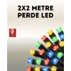 AsilTech Taşınabilir Pil İle Çalışan LED Işık – 2x2 Metre Perde Modeli