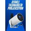 AsilTech Taşınabilir Projeksiyon Ayaklı Projektör Android Uyumlu HDMI Girişli