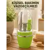 AsilTech Taşınabilir Yeşil Manikür Seti Kapsüllü Kişisel Bakım Çantası