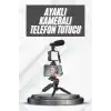 AsilTech Telefon Tutucu Mikrofonlu Işıklı Youtuber Video Kayıt