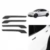 AsilTech Tesla Model 3 Y Uyumlu Karbon Dış Kapı Kolu Koruyucu Kaplama Seti 4 lü Siyah