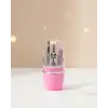 AsilTech Tırnak Bakım Manikür Pedikür Seti 4 Parça Pembe Minimal ve Dayanıklı