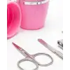 AsilTech Tırnak Bakım Manikür Pedikür Seti 4 Parça Pembe Pratik Günlük Kullanım
