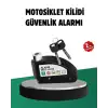 AsilTech Titreşim Sensörlü Alarm Disk Kilidi Motosiklet Scooter Bisiklet