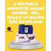 AsilTech Titreşimli Masaj Kemeri 20 Mıknatıs 5 Motorlu