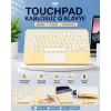 AsilTech Touchpad Tüm Cihazlara Uyumlu Bluetooth Klavye Touchpad Slim Kablosuz Wifi Q Klavye