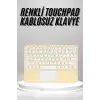 AsilTech Touchpad Uyumlu Bluetooth Klavye Slim Kablosuz Wifi Q Klavye