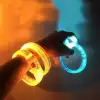 AsilTech Turuncu Led Işıklı Baskı Yapılabilen Pilli Bileklik Bilezik