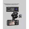 AsilTech Üç Kameralı Araç İçi Kayıt Sistemi Full HD Gece Görüşlü ve G-Sensör Destekli