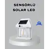 AsilTech Üç Modlu Güneş Enerjili Duvar Lambası 1800mAh Bataryalı ve Hareket Sensörlü