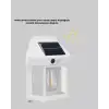AsilTech Üç Modlu Güneş Enerjili Duvar Lambası 1800mAh Bataryalı ve Hareket Sensörlü